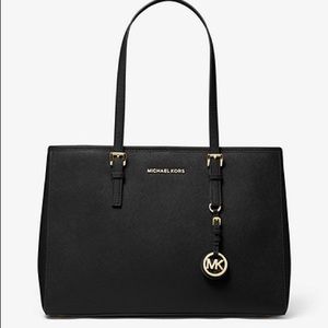 MICHAEL KORS Jet Set Saffiano Leather Tote Bag